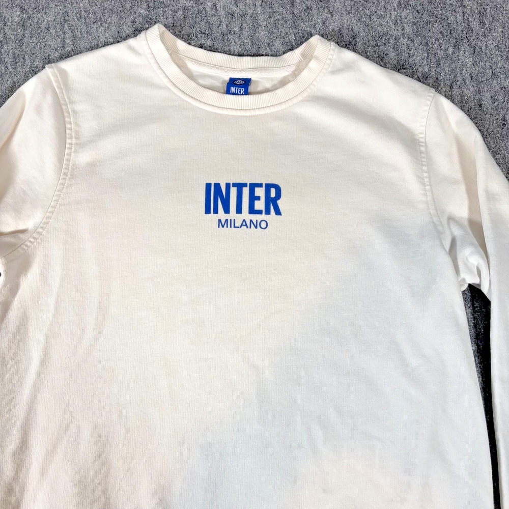 Inter Milan Nike Official Sweatshirt Mens Small White Crewneck World Cup
